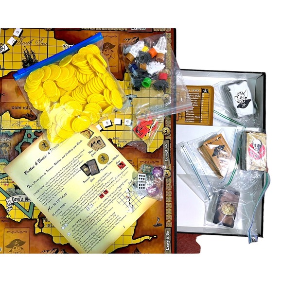 2007 Battles & Bones  A Pirate Board Game Dowrick Games  COMPLETE - Picture 3 of 11